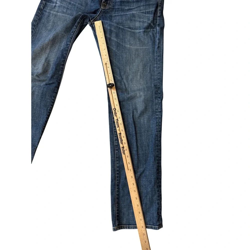 7 For All Mankind Slimmy Slim Fit Jeans Mens 34 Medium Wash‎ Blue Denim